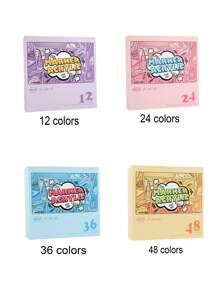 GuangNa 12/24/36/48/60/72/84/96/120 色圆头 2.0 马克笔 - 多色可选，不晕染，适合学校和艺术，适合朋友的返校文具文具礼物，返校礼物