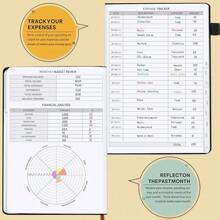Budget Planner With Monthly Tabs,Large Size, Budgeting Journal And Budget Book To Control Your Money, Hardcover (Black)