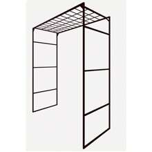 Golden Screened Gazebo + Taboa Straw Mat To Decorate Gardens With Flowers, 120cm Portable And Dismountable