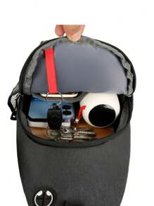 Waterproof Shoulder Bag Men's Crossbody Casual Messenger Bag Hiking, Running, Cycling, Touring, Traveling, Crossbody Bag, Roomy, Suitable For Men, Versatile Crossbody For Outdoor Adventure And Work New Life Items For Students Men Essentials Side Bag Graduation School Supplies Mobile Phone Bag Hiking Accessories Pouch