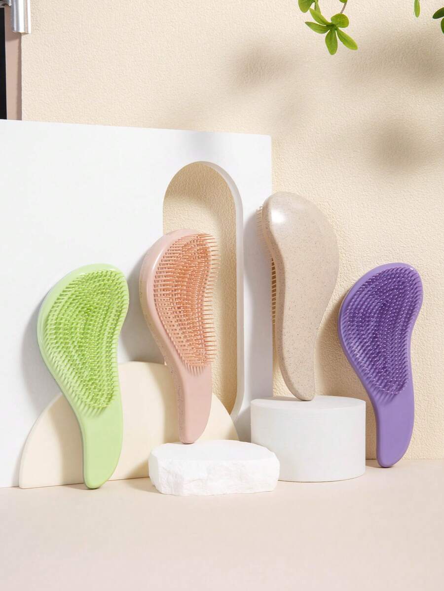 1Pc Hair Comb Household Scalp Massage Comb Children's Shampoo Brush Hair Cleaning Fluffy Styling Hair Comb Massage Head Comb High Skull Top Styling Comb Quick Drying Comb - Multicolor - View 1