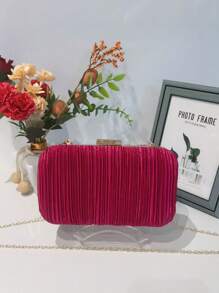 Women Evening Bags - Rose Red - View 2