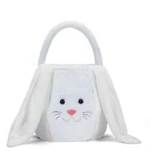 EYSENC Stuffed Bunny Bag Easter Bag, Tote Bag Bunny Bag, Easter Basket Flannel Tote Bag, Can Be Diy, Easter Tote Bag, Suitable For Easter Decoration Candy Gift, Multifunctional Easter Gift Bag, For Easter, For Birthday Gift