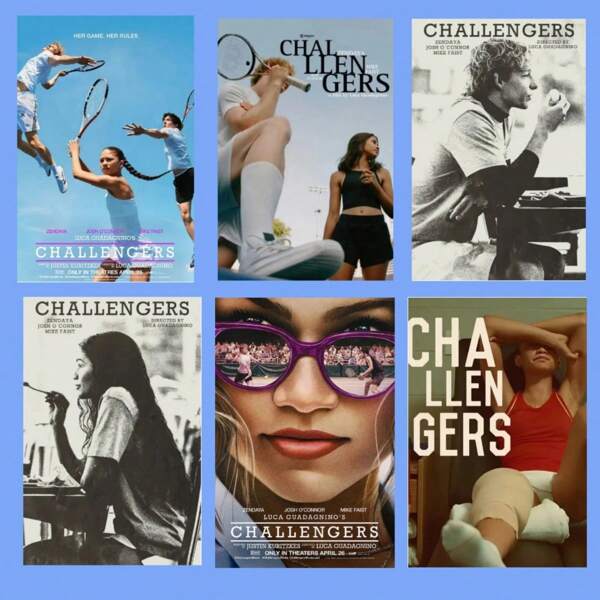 1 Piece Unframed Posters Wall Arts Pop Movie Challengers Poster Prints Tennis Sport Film Canvas Painting Wall Art For Cinema Living Room Home Decor Gifts Birthday Graduation