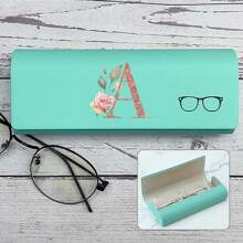 Hard-Shell Spectacle Case Men Women Glasses Case PU Leather Portable Anti-Extrusion Sunglasses Storage Box Folding Eyewear Pouch
