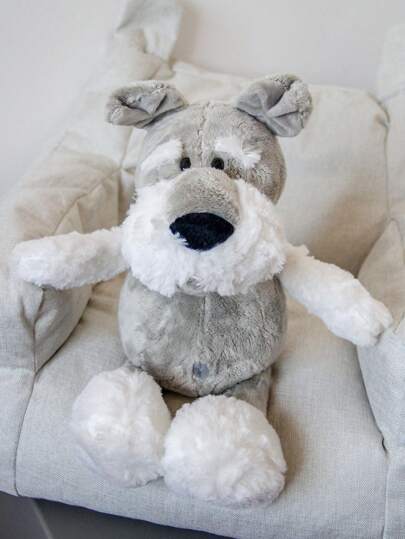 37cm Big Plush Schnauzer Dog Stuffed Animal, SchnauzerPlush Toy, Soft Stuffed Schnauzer Dog Toys For Girl Boy, Lifelike Dog Gifts For Christmas Birthday,Realistic Plush Dog Toy, Lovely Home Animal Decoration Stuffed Dog Doll, Birthday Gift Christmas Day Home Decoration