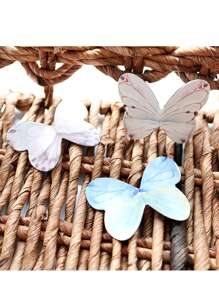 4pcs/Set Cute Butterfly Shaped Magnetic Bookmarks, Paper Bookmarks With Double Sides Magnetic Clip, Creative Stationery Suitable For Students, Available In 1/4pcs, 16pcs Butterfly Bookmarks,School Supplies,Back To School - Random Mix - View 5