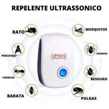 3x Repelente Eletrônico Ultrassônico Bivolt Insetos Ratos - Branco - Visão 4