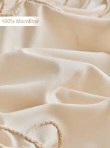 Set de funda nórdica de 2/3 piezas de terciopelo de poliéster con patrón de rosa kaki, juego de ropa de cama de estilo campestre moderno adecuado para todas las estaciones (1 funda nórdica + 1/2 fundas de almohada)