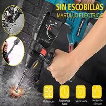 Seokiwi Rotomartillo Inalámbrico Taladro Sds-plus 2600w/2 Batería - Azul - Ver 2