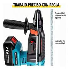Seokiwi Rotomartillo Inalámbrico Taladro Sds-plus 2600w/2 Batería - Azul - Ver 6