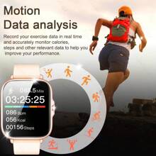 New Hot 1.83-Inch Full Touchscreen Smartwatch For Men And Women, With Wireless Call Answering/Dialing, Pedometer, Calorie Tracking, Multiple Sports Modes, Notification Alerts, Remote Camera Control, Music Playback Control, And Fitness Tracking Functions, Compatible With Android And IOS Smartphones