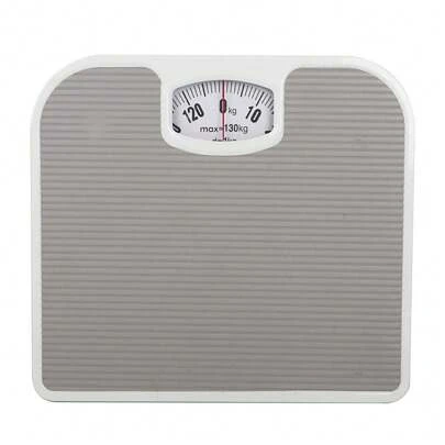 Bathroom Scales Weighing Scale Body Accurate Mechanical Dial White Blue 130kg