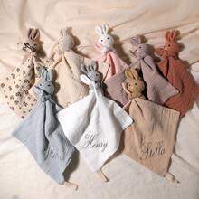 1pc Customized Name Embroidered Baby Swaddle Blanket, Great Gift For Newborn Boys And Girls,Multi-Functional,Ornamental,Letter,Stylish,Modern,Colorful,Cute,Adorable,Casual,Custom,Personalised,Unique,Customized,Ideal Gifts For Him,Ideal Gifts For Her - Multicolor - View 4