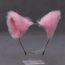 1pc Polyester Animal Party Cat Ear Headband, Versatile Cosplay Accessory Halloween