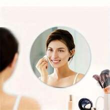 4pcs Contemporary Circular Wall Mirrors, Multi-Functional Home Decor - Clear - View 2