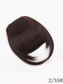 8英寸刘海发夹,带鬓角刘海假发,扁平法式刘海夹式接发,自然浓密刘海及鬓角假发,适合女性日常佩戴 - 彩色 - 查看 18