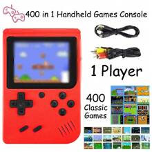 YiYi Handheld Game Console Macaron Mini 400 In 1 Gaming Console Big Screen Handheld Retro Classic Game With 1020 MAh Large Battery Plug And Play Portable Game Console Machine Retro Gaming Machine 1pc(1 Player/2 Player)