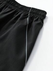 3pcs/Set Men's Sports Shorts, Summer Running Exercise Casual Beach Shorts With Striped Printing