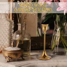 3 Stücke Elegante Kerzenhalter, Metall Kerzenhalter, Hochzeit Tisch Kamin Kerzenhalter, Kamin Party Raum Dekoration, Weihnachts Tischdekoration (Kerzen nicht enthalten) - Gold - Übersicht 6
