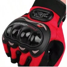 Motorcycle Glove Protection Motorcycle Protective Gear - Red - View 1