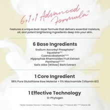 AXIS-Y Nước hoa hồng làm mờ vết thâm - Làm sáng và dưỡng ẩm với 5% Niacinamide, Glutathione và Hyaluronic Acid - Nước hoa hồng tẩy tế bào chết thuần chay Hàn Quốc dành cho mọi loại da - 125ml / 4,22 Fl. Oz. - Hai lớp màu trắng và vàng nhạt - Xem 6