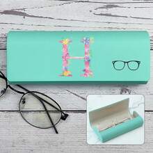 硬壳眼镜盒男女眼镜盒 PU 皮革便携式防挤压太阳镜收纳盒折叠眼镜袋