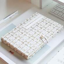 1件创意时尚手册本女生记录本旅行日记本手册横线笔记本适合笔记、记录生活 - 彩色 - 查看 6