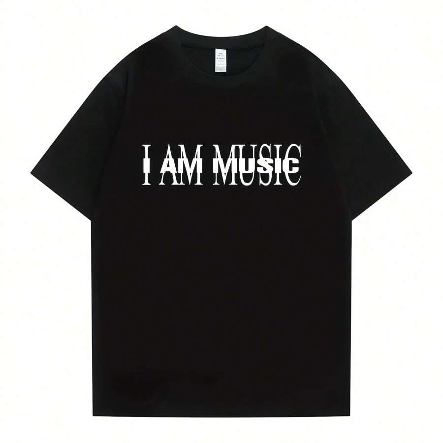 Rapper Playboi Carti I Am Music New Album Cover Graphic Print T 's Casual Vintage T-  Hip Hop Oversized T S - 黑色 - 查看 1