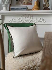 Đường viền ren đen đơn giản màu trắng, trang trí bàn - Nhiều màu - Xem 5