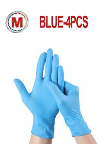 Guanti monouso in nitrile, adatti per entrambe le mani, perfetti per cucina, lavastoviglie, pulizie, salone di bellezza, tintura dei capelli, hotel, impermeabilizzazione, pulizia, lavanderia e lavorazione alimentare acquacoltura, uso domestico e strumenti per la creazione di resina, colori disponibili: rosa, bianco, viola, nero. - Multicolore - Visualizzare 23