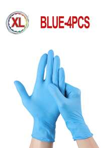 Guanti monouso in nitrile, adatti per entrambe le mani, perfetti per cucina, lavastoviglie, pulizie, salone di bellezza, tintura dei capelli, hotel, impermeabilizzazione, pulizia, lavanderia e lavorazione alimentare acquacoltura, uso domestico e strumenti per la creazione di resina, colori disponibili: rosa, bianco, viola, nero. - Multicolore - Visualizzare 26