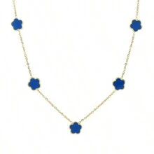 1 Set Floral Design Chain Bracelet, Necklace And Earring Jewelry Set, Elegant Style For Women