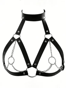 1pc Women's Dark-Styled Sexy Hanging Choker Necklace Chest & Waist Belts,Party/Couple's Everyday Use Underwear Accessories
