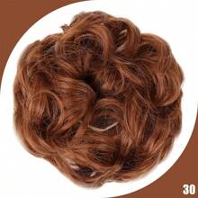 Synthetic Messy Bun Chignon Donut Gary Hair Bun Pad Elastic Hair Rope Rubber Band Hair Extensions