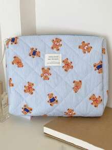 1 件/套 条纹可爱熊系带装饰 带拉链封口的多功能收纳手拿包 适用于化妆品、护肤品、护手霜、唇油、指甲油、手机、耳机、卫生巾、硬币、小物品 优雅的 Ins 风格 大容量化妆包 便携式旅行化妆包 化妆品收纳袋 化妆包 化妆盒 盥洗包 钱包袋 卫生棉条袋 送给妈妈、姐妹、老师和朋友的礼物 周年纪念礼物 婚礼 伴娘礼物 学校用品 旅行必需品 化妆包 节日必需品 化妆包 化妆品收纳袋 节日 冬季豹纹腊肠犬 女士礼物 - 藍色 - 查看 14