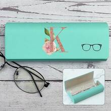 Hard-Shell Spectacle Case Men Women Glasses Case PU Leather Portable Anti-Extrusion Sunglasses Storage Box Folding Eyewear Pouch