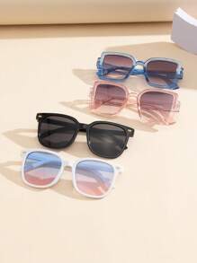 4pcs/Set Kids Geometric Studded Bling Bling Fashion Glasses, Fashionable Accessory With Customizable Colors For Outdoor Wear - Multicolor - View 6