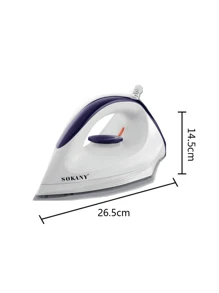 SOKANY SOKANY-119 Household Electric Iron Handheld Steam Ironer Mini Portable Student Travel Ceramic Base Plate Design Suitable For All Kinds Of Clothes, Constant Temperature Ironing, Non-Damaging Clothes Adjustable Thermostat Control Overheat Protection
