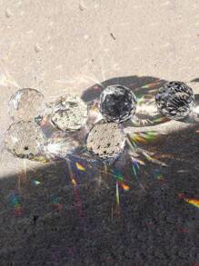 10pcs/50PCS Crystal Sun Catcher Pendants, Home Decoration Crystal Pendant Window Decoration Hanging Ornaments - Multicolor - View 5