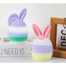 Molde de silicona en forma de huevo de Pascua y cabeza de conejo sin rostro para velas, jabón aromático, yeso o resina, suministros para hacer velas