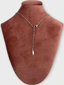 EverlyX 不銹鋼項鍊配淚珠吊墜和祖母綠寶石 - 銀色飾面配閃亮鋯石 - 高品質優雅精緻珠寶，適合特殊場合或時尚日常裝扮 - ✅ 24/72 小時送貨到西班牙