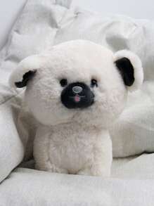 1pc 18cm/7.09in Cute Fluffy Big Head Little White Dog, Plush Stuffed Animal Toy Dog, Stuffed Dog Doll Soft Plush, Pet Plush Toys Puppy Doll, Soft And Cuddly Stuffed Little White Dog Playment For Kids, Birthday Gift For Mom/Boys/Girl, Puppy Lover, Birthday Gift Christmas Day Home Decoration, Easter Gifts - Beige - View 9