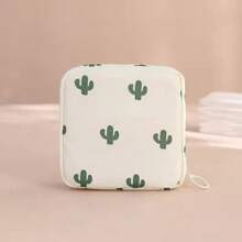 1pc Portable Sanitary Napkin Storage Bag, Modern Peach Pattern Sanitary Napkin Storage Bag For Home For Travel Storage Bag,Makeup Bag,Cosmetic Bag,Vacation Organizer,Large Capacity Makeup Organizer Makeup Case, For Lipstick, Brush, Skincare, Mobile Phone, Coin, Small Items, For Home,Gift,Vacation And Festival Halloween Christmas Multifunctional Use,Boho Vibes