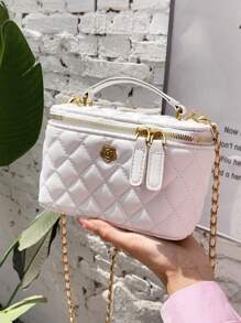 新款简约单肩斜挎包 - 白色 - 查看 10