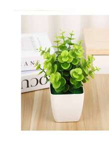 Steli di eucalipto artificiali verdi, foglie di eucalipto decorative, rami di eucalipto finti con foglie finte, stelo di eucalipto finto per vaso, profumo da matrimonio, casa, piante finte