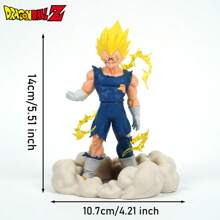 TOEI ANIMATION 龙珠 Z 官方授权超级赛亚人贝吉塔延世动漫人物场景装饰，动漫卡通动作人物收藏雕像模型，玩偶玩具，动漫迷礼物 - 彩色 - 查看 3
