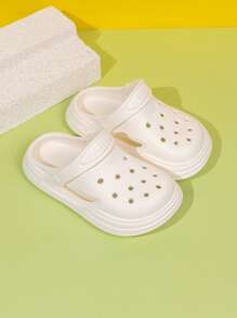 Cute Baby Plain Minimalist Style Summer Beach Sandals - White - View 1