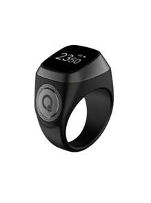 1个多功能念珠戒指 - 数字电子计数器，适用于穆斯林伊斯兰祈祷，新款高端计数器，智能时间提醒闹钟，户外电子设备，指环计数器 - 彩色 - 查看 11