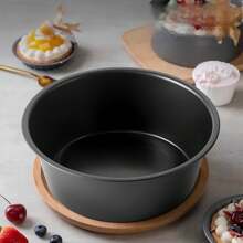 Formă de copt 1 bucată din oțel carbon, farfurie pentru tort cu fund plat / caneluri, forma pentru tort, farfurie pentru tort Savarin, farfurie pentru tort cu tub de ceară, farfurie maro Savarin, farfurie antiaderență, accesorii pentru cuptor, unelte pentru coacere, unelte mici de bucătărie, accesorii pentru bucătărie